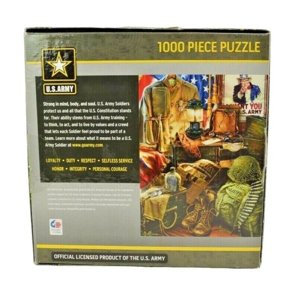 MasterPieces Men of Honor US Army 1000 Piece Military Jigsaw Puzzle (Complete) - Picture 2 of 9